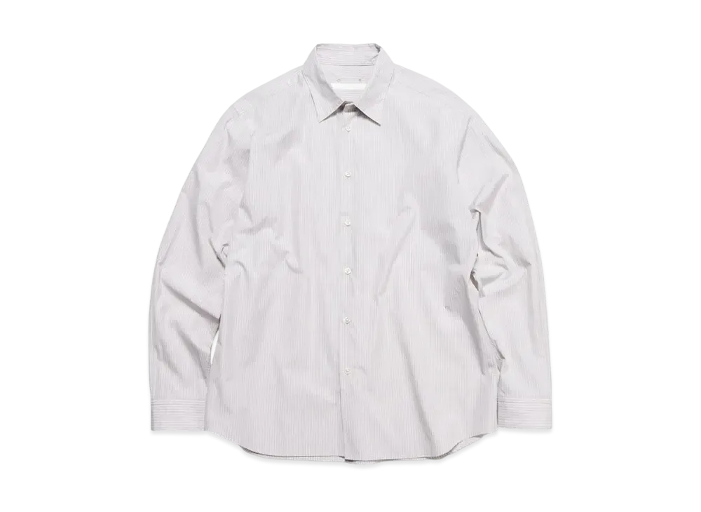 SOPHNET. Stripe Regular Fit Shirt "Gray Stripe"