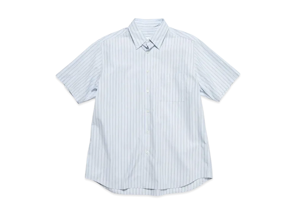 SOPHNET. Stripe Regular Fit S/S Shirt "Blue Stripe"