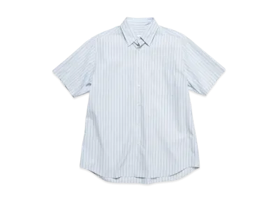 SOPHNET. Stripe Regular Fit S/S Shirt "Blue Stripe"