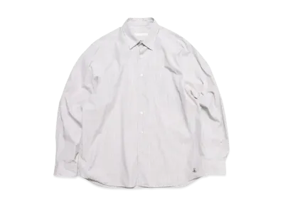 SOPHNET. Stripe Relax Fit Shirt "Gray Stripe"