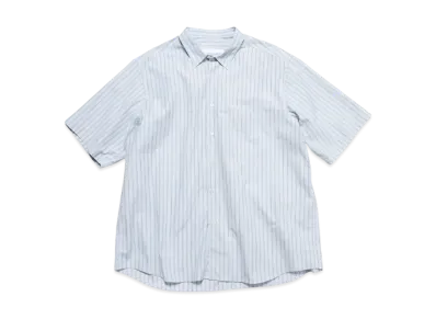SOPHNET. Stripe Relax Fit S/S Shirt "Blue Stripe"