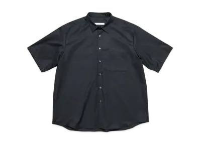 SOPHNET. Summer Stretch Wool S/S Shirt "Black"