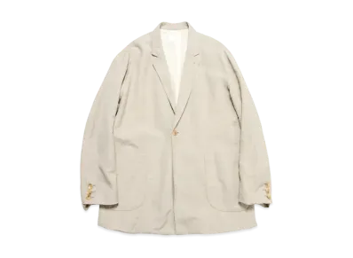 SOPHNET. Linen Wool Relax Fit 1Button Blazer "Beige"