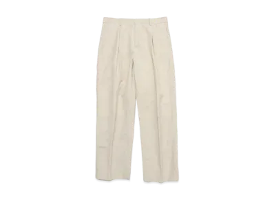 SOPHNET. Linen Wool 1Tuck Slacks "Beige"