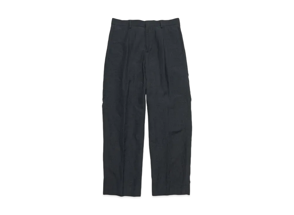 SOPHNET. Linen Wool 1Tuck Slacks "Black"