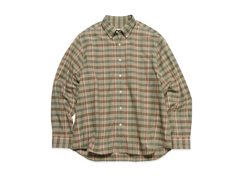 SOPHNET. B.D Shirt "Beige Check"