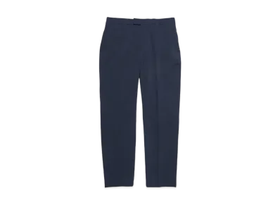 SOPHNET. 2Way Stretch Shirring Slim Fit Slacks "Navy"