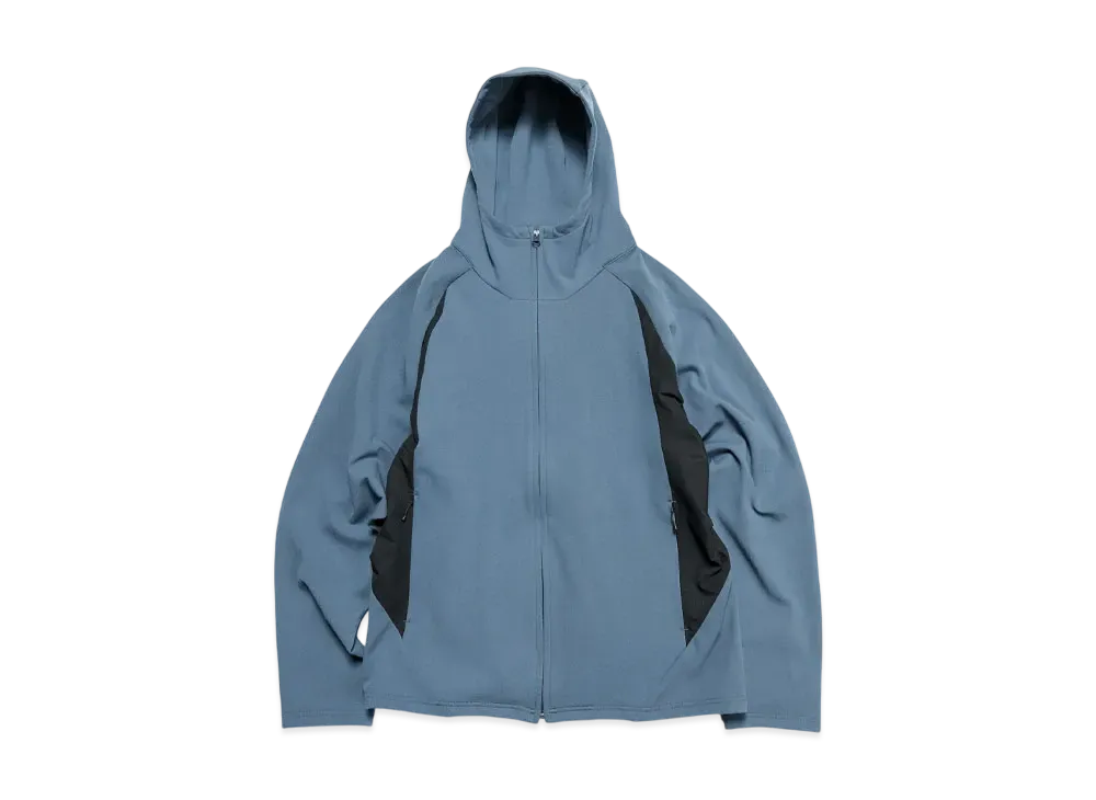SOPHNET. Tech Zip Up Hoodie "Blue"