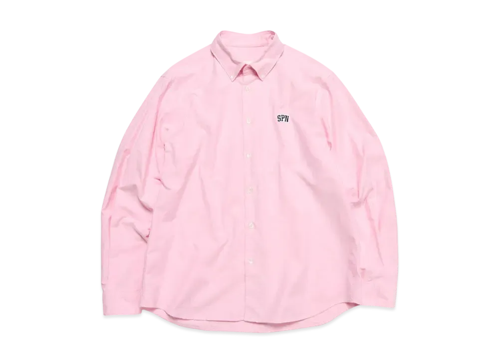 SOPHNET. SPN Wappen Regular Fit B.D Shirt "Pink"