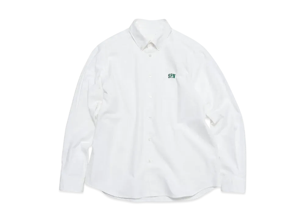 SOPHNET. SPN Wappen Regular Fit B.D Shirt "White"