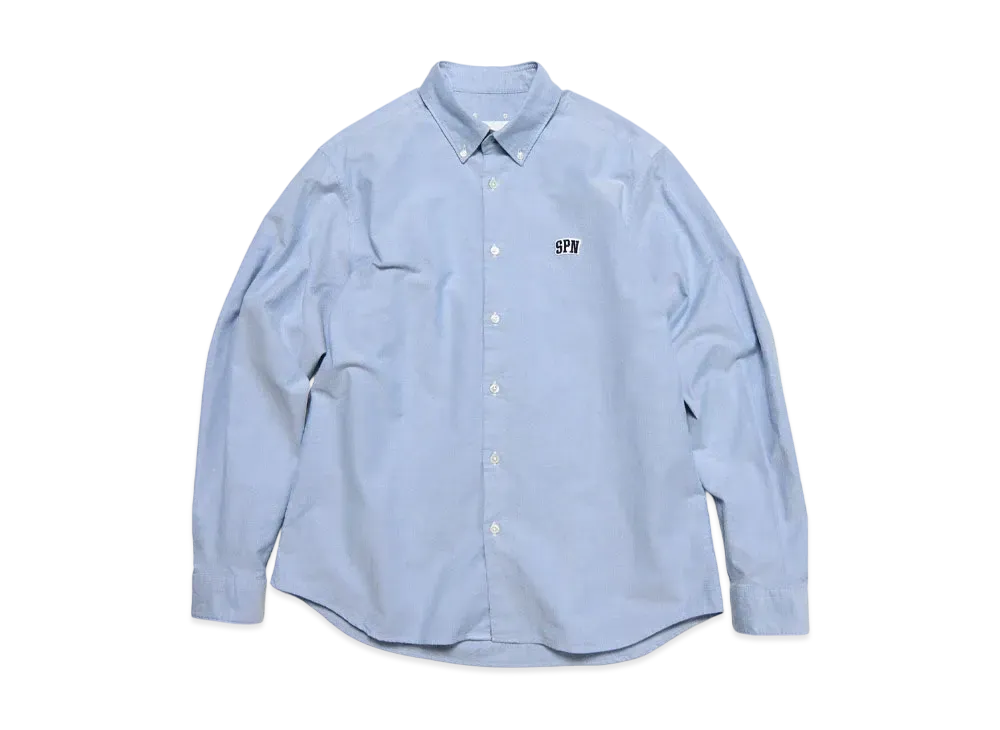 SOPHNET. SPN Wappen Regular Fit B.D Shirt "Navy"