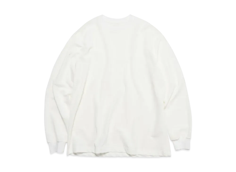 SOPHNET. L/S Crewneck Top "White"