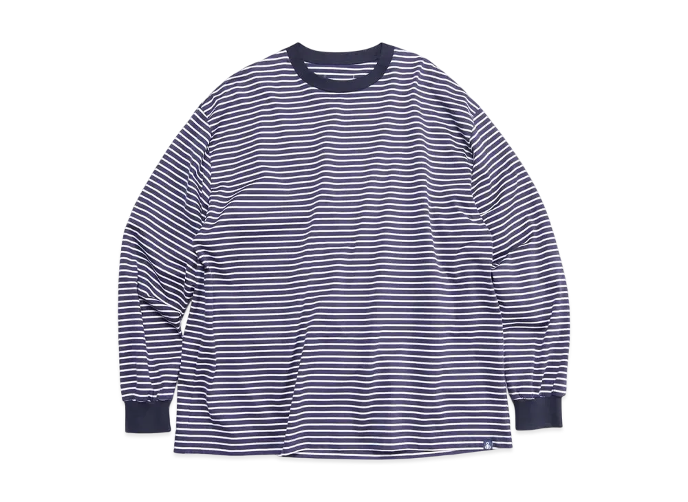 SOPHNET. Border L/S Tee "Navy"