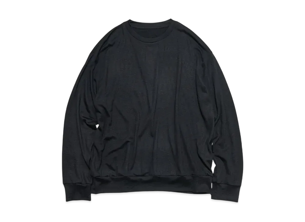 SOPHNET. Washable Wool L/S Top "Black"