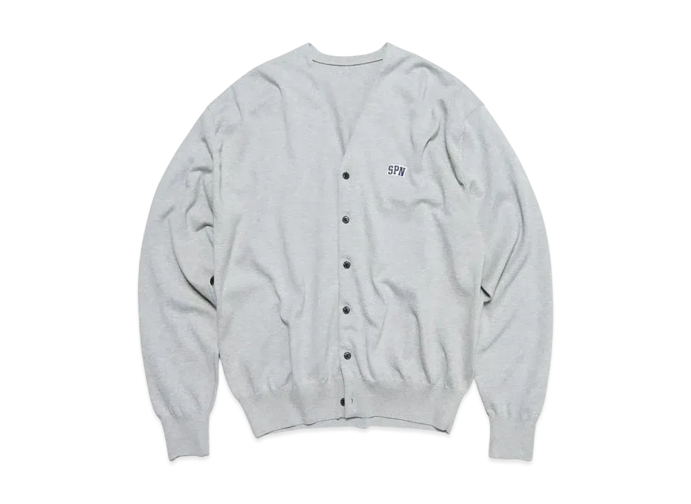 SOPHNET. SPN Wappen Knit Cardigan "Gray"
