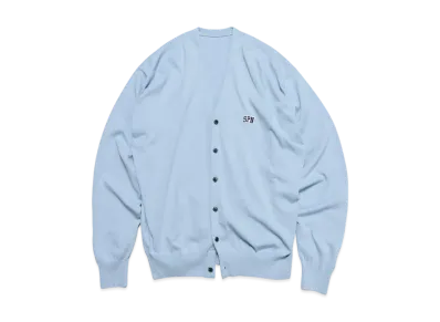 SOPHNET. SPN Wappen Knit Cardigan "Light Blue"
