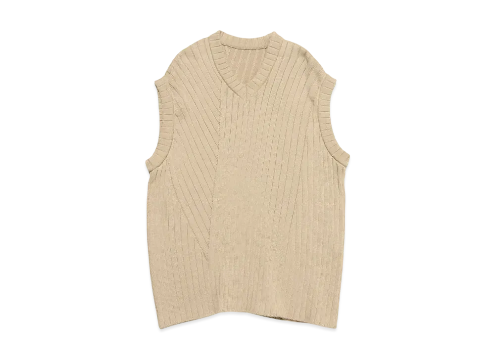 SOPHNET. Knit Vest "Beige"