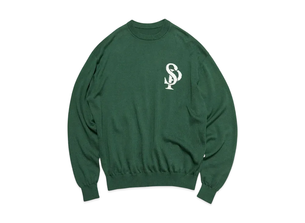 SOPHNET. SP Crewneck Knit "Green"
