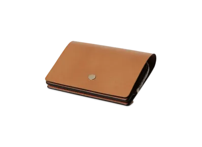 SOPHNET. Leather Small Wallet "Beige"