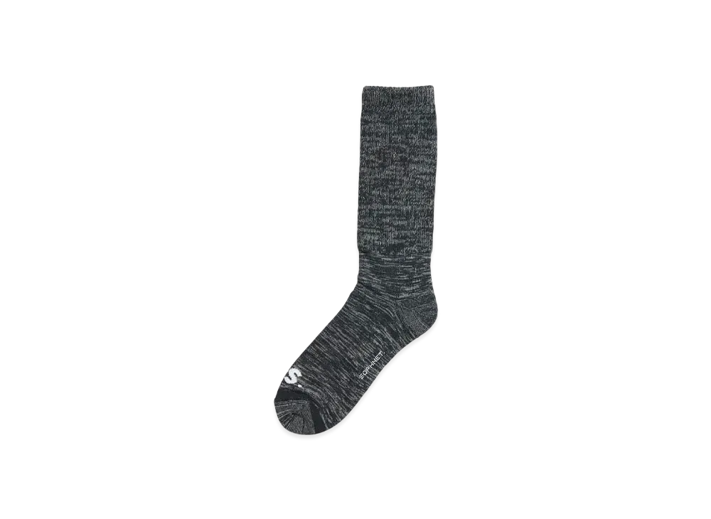 SOPHNET. Binchotan Ribbed Socks "Black"