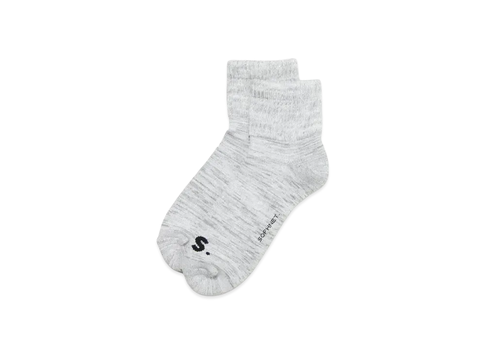 SOPHNET. Binchotan Short Socks "White"