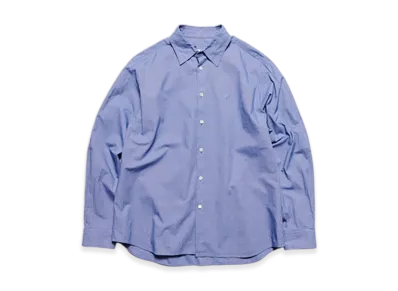 SOPHNET. Voile Washer Regular-Fit Shirt "Navy"