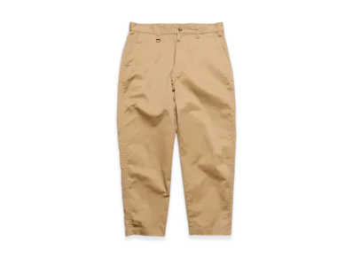 SOPHNET. Cotton Stretch Twill Tapered Cropped Pants "Beige"
