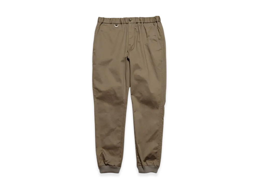 SOPHNET. Cotton Stretch Twill Slim-Fit Ribbed Pants "Khaki"