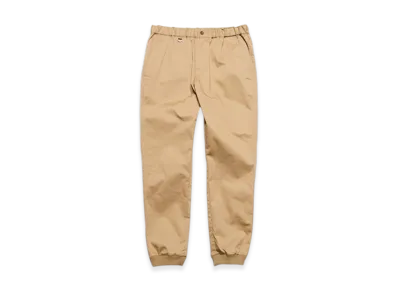 SOPHNET. Cotton Stretch Twill Slim-Fit Ribbed Pants "Beige"