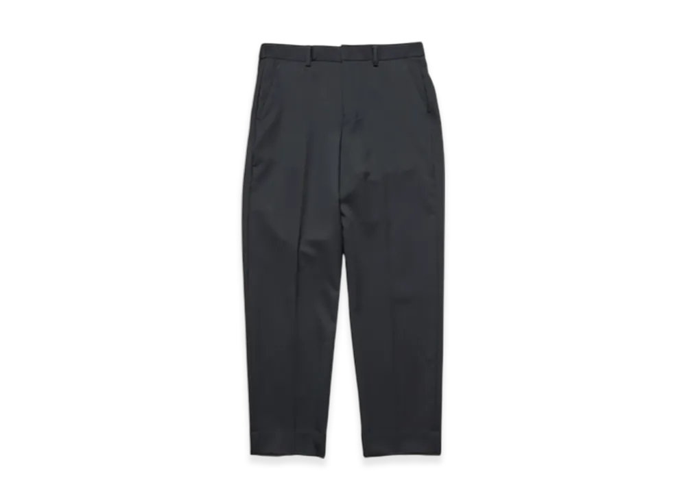 SOPHNET. Flannel Wool Shirring Slim-Fit Slacks "Black"