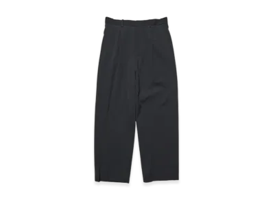 SOPHNET. Washer Wool Relax-Fit Tuck Slacks "Black"