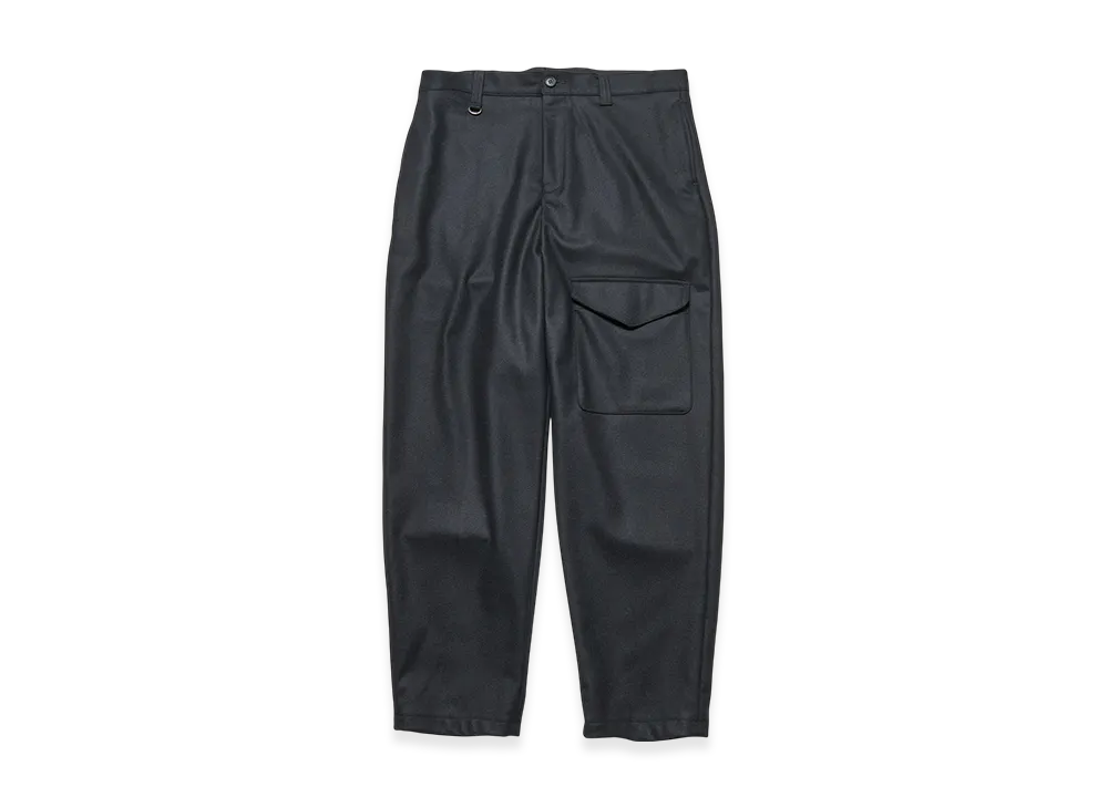 SOPHNET. Light Melton Wool Royal Navy Pants "Black"