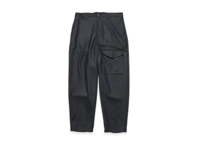 SOPHNET. Light Melton Wool Royal Navy Pants "Black"