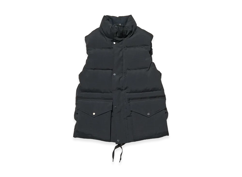 SOPHNET. Hollow Tussah Down Vest "Black"