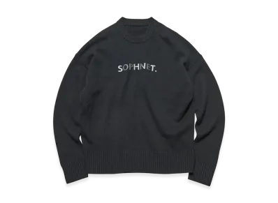 SOPHNET. Logo Patch Knit "Black"