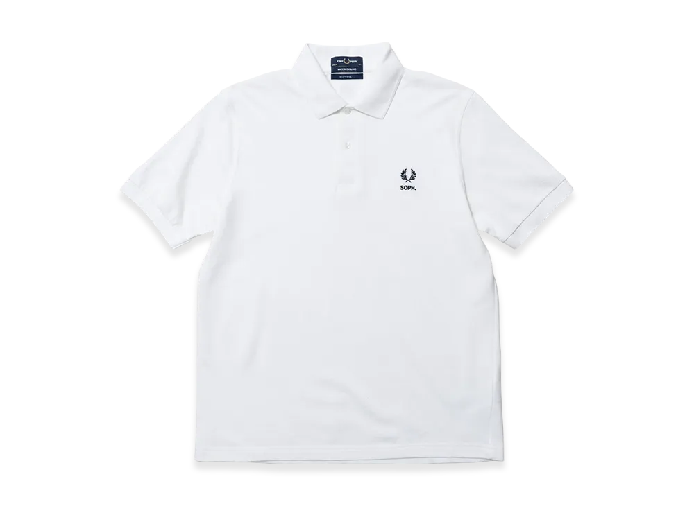 SOPHNET. Fred Perry M3 Polo Shirt "White"