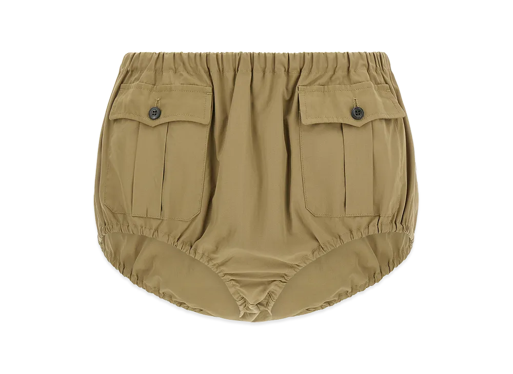 PRADA Women's Poplin Shorts "Beige"