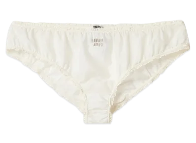 MIU MIU Muslin Panties "Ivory"