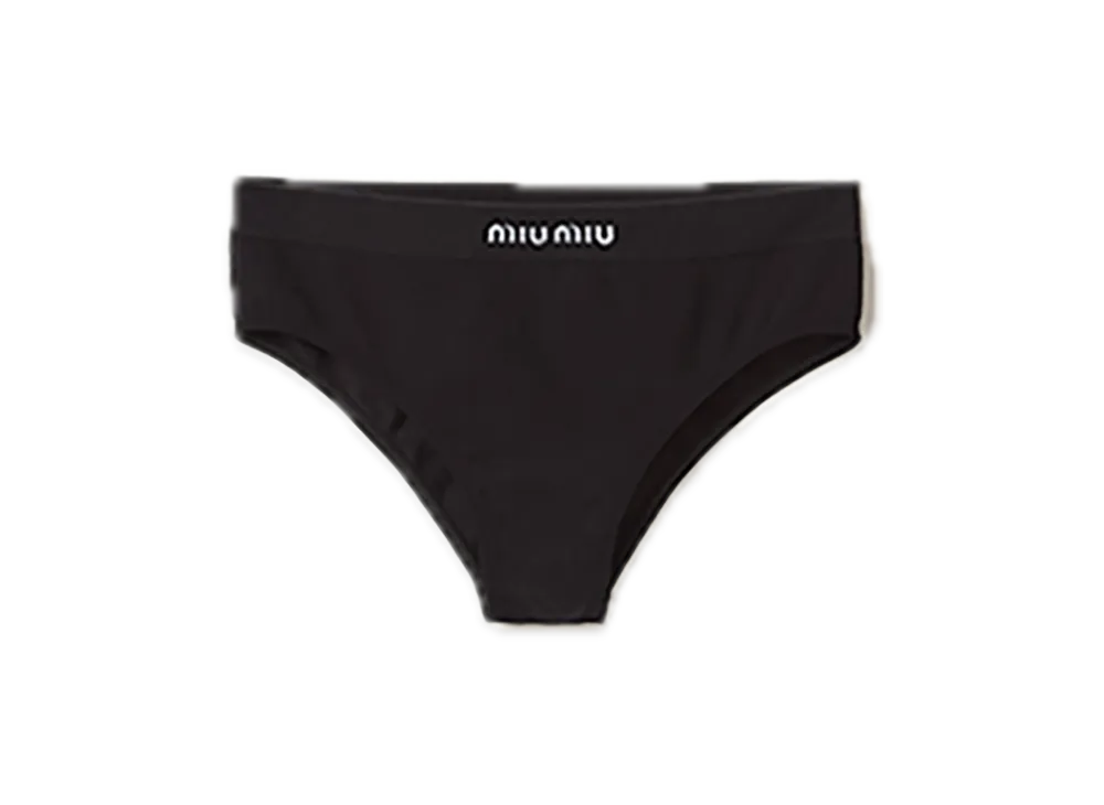MIU MIU Seamless Panties "Black"