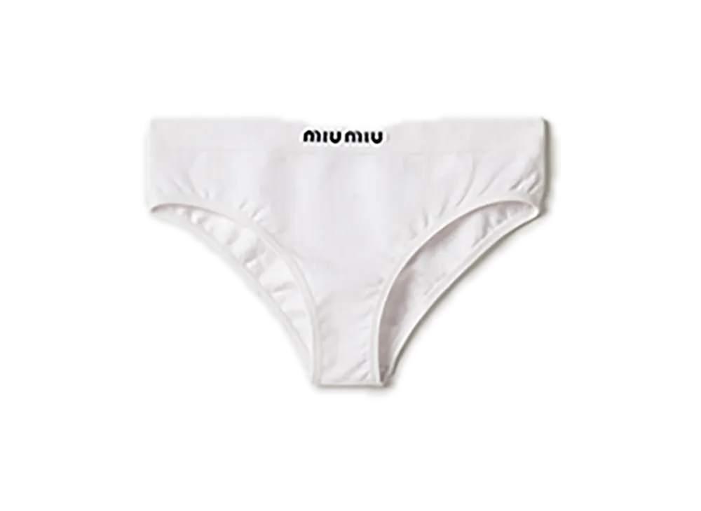 MIU MIU Seamless Panties "White"