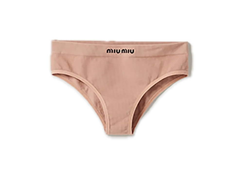 MIU MIU Seamless Panties "Light Beige"