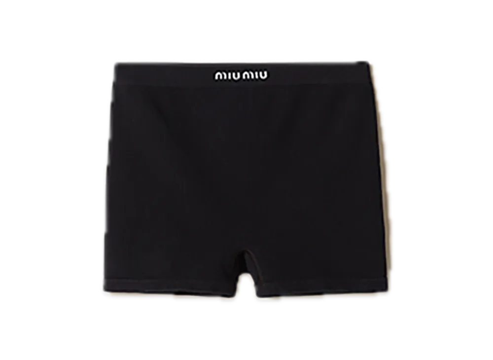 MIU MIU Seamless Boxer Shorts "Black"
