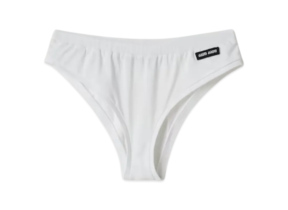 MIU MIU Women's Jersey Panties "White"