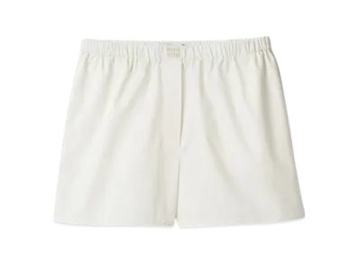 MIU MIU Women's Poplin Boxers "Ivory"