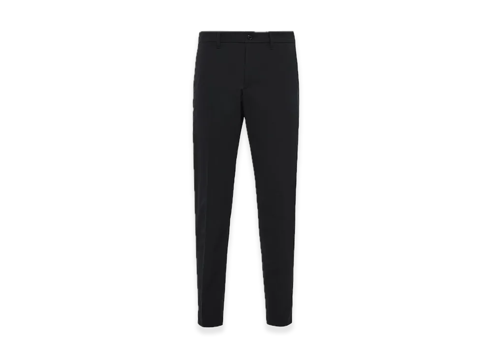 PRADA Stretch Technical Fabric Pants "Black"