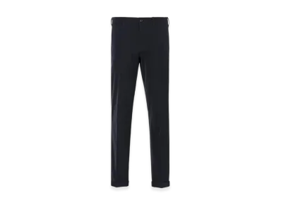 PRADA Light Stretch Techno Fabric Trousers "Navy"