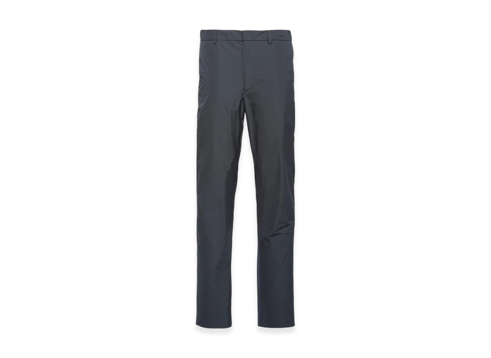 PRADA Technical Poplin Pants "Lead Gray"