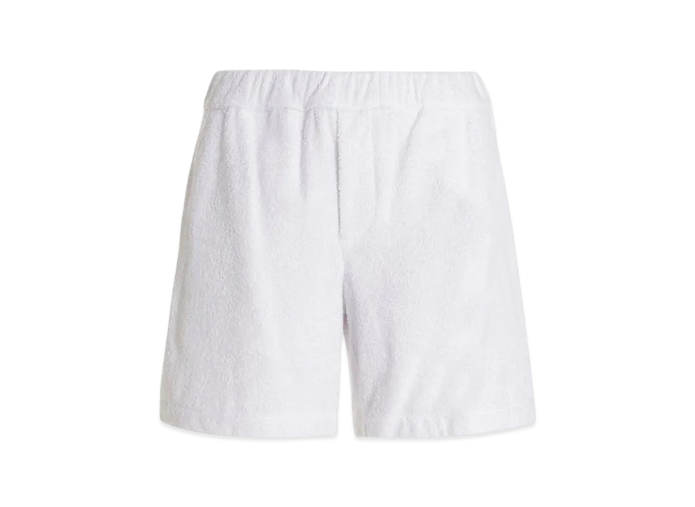PRADA Cotton Terry Shorts "White"