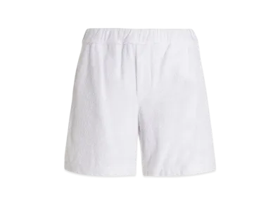PRADA Cotton Terry Shorts "White"