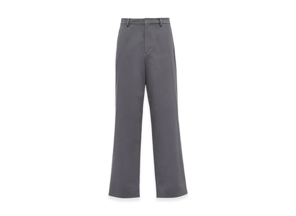 PRADA Stretch Cotton Pants "Iron Grey"